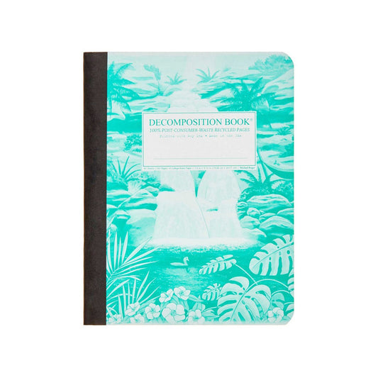 Decomposition Notebook Ruled Hawaiian Waterfall Large