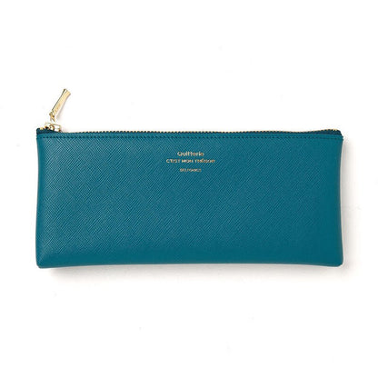 Delfonics Quitterie Flat Pencil Case - Turquoise