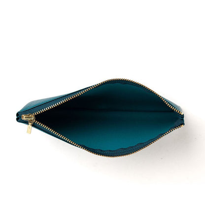 Delfonics Quitterie Flat Pencil Case - Turquoise