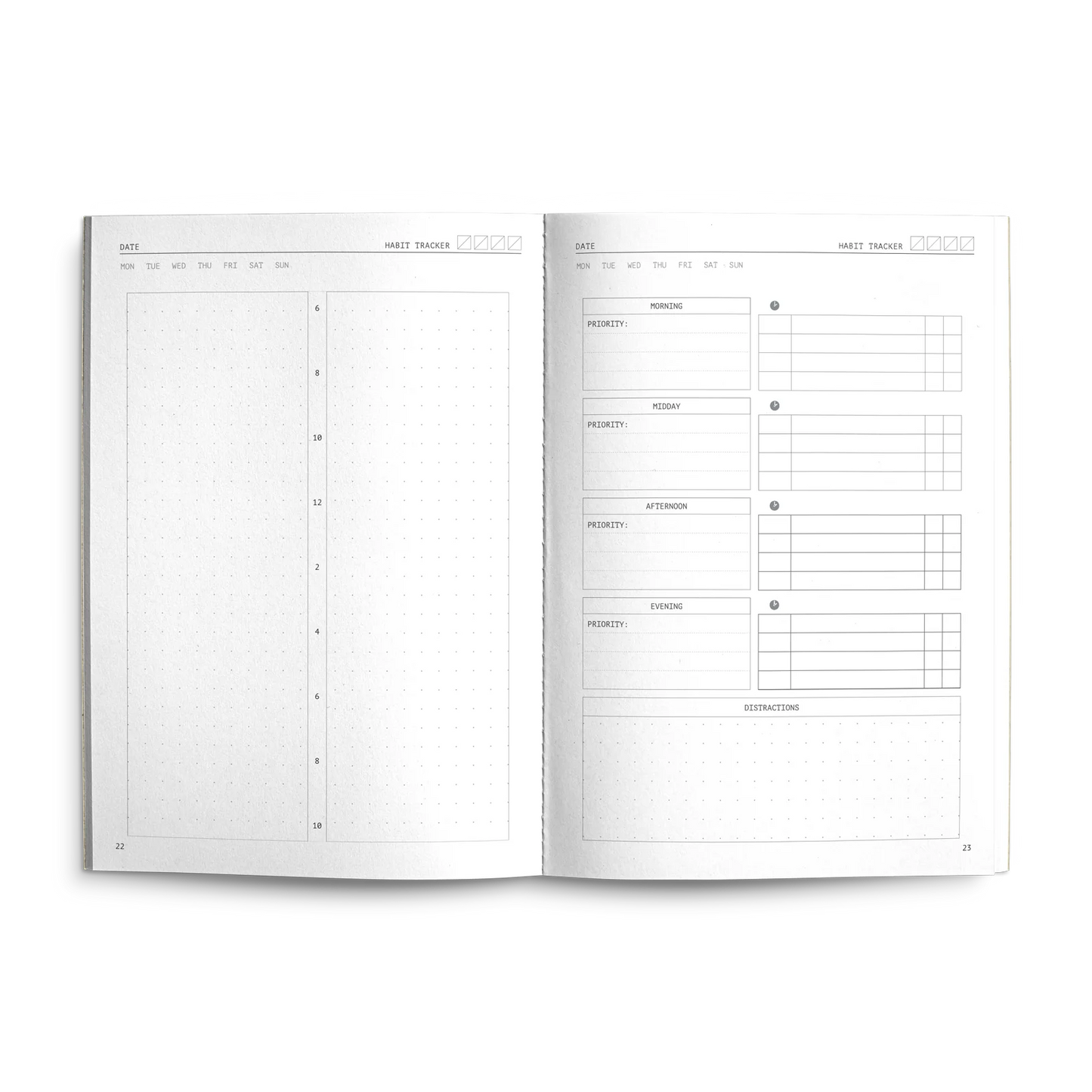 Creator's Friend Fast Brain Daily Productivity Planner A5 - Musk Stick