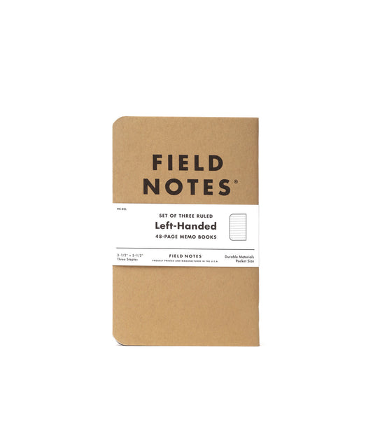 Field Notes Left-Handed Notebook (3-Pack)