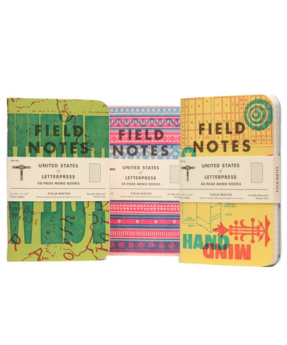 Field Notes United States of Letterpress (3-Pack)