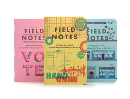 Field Notes United States of Letterpress (3-Pack)