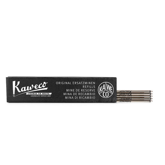 Kaweco D1 Soul Ballpoint Pen Refill (Suits Retractable 'Sport' Pens) 0.8mm - Black (5-Pack)