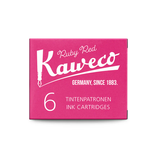 Kaweco Fountain Pen Ink Cartridges - Ruby Red (6-Pack)