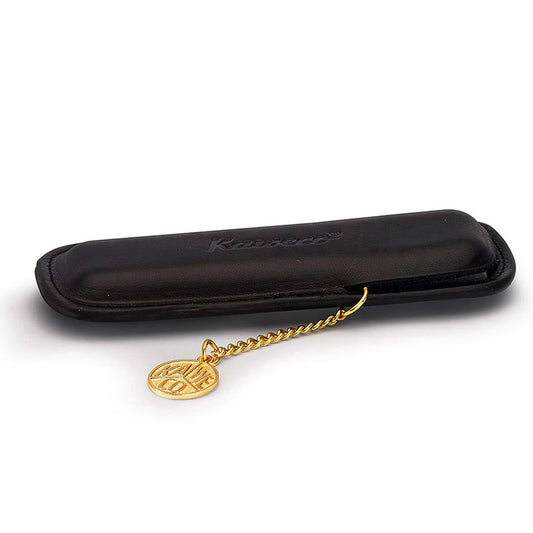 Kaweco Leather Pen Pouch With Coin Fob - Black