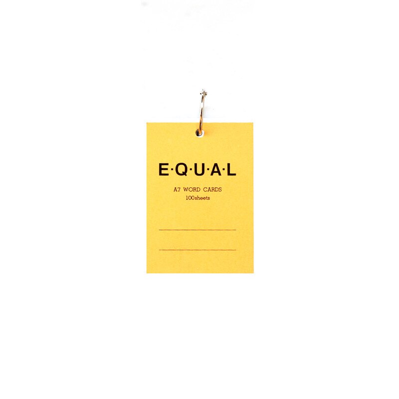 Life Stationery Japanese Paper Notepad Equal Memo Block Plain A7 - Yellow