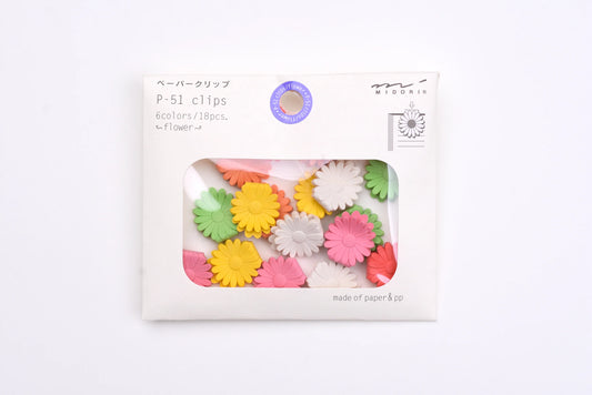 Midori Paper Clips (P-51) - Flower