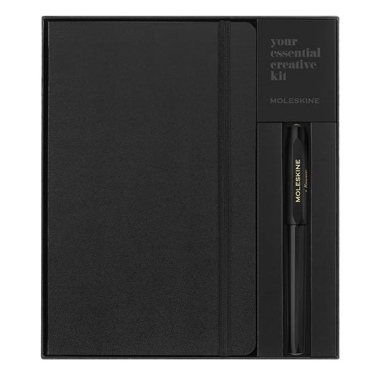 Moleskine x Kaweco Rollerball & Notebook Large Ruled Set - Black