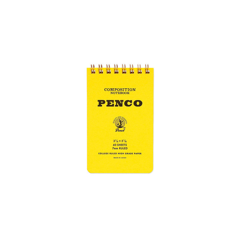 Penco Coil Notepad Small - Yellow