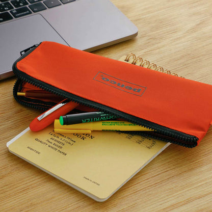 Penco Flat Pen/Pencil Case - Orange