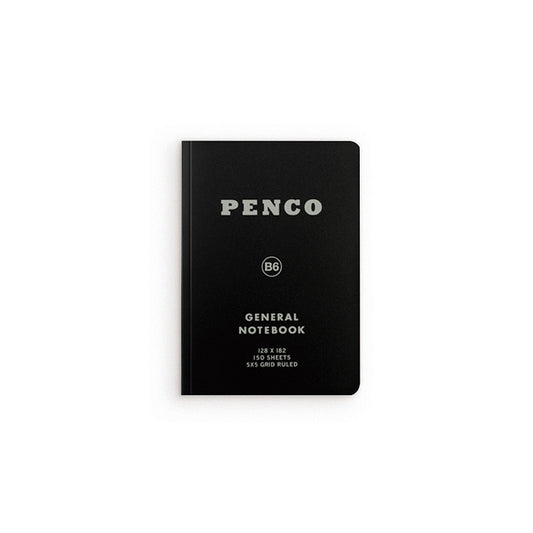 Penco General Notebook Grid B6 - Black