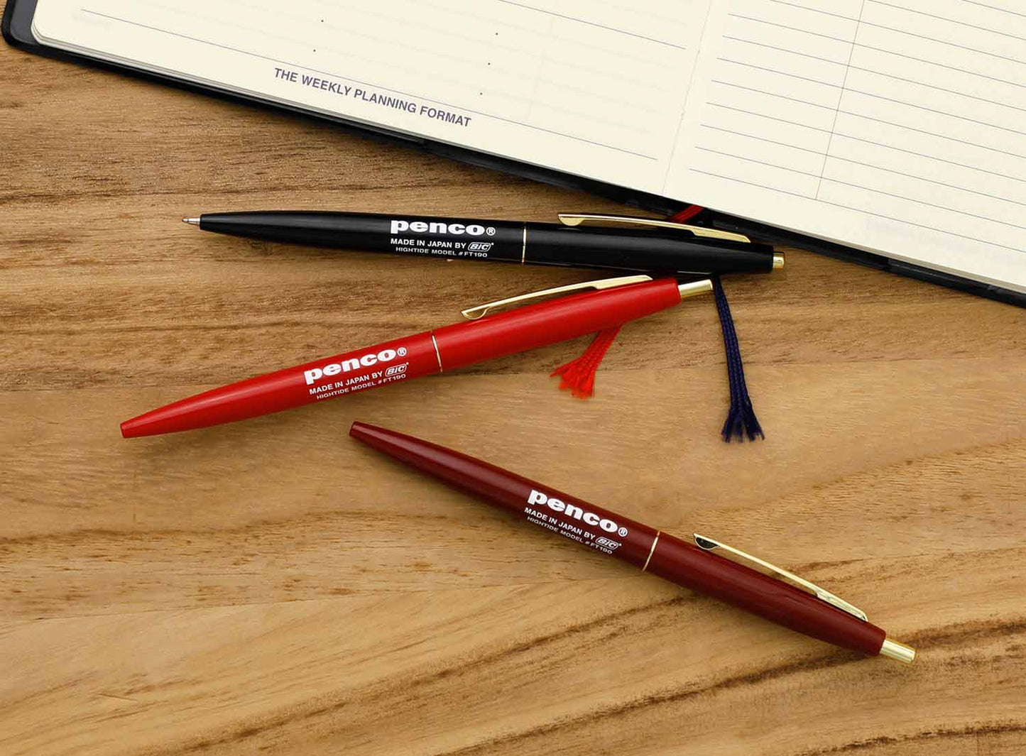 Penco Knock Ballpoint Pen 0.5mm - Red