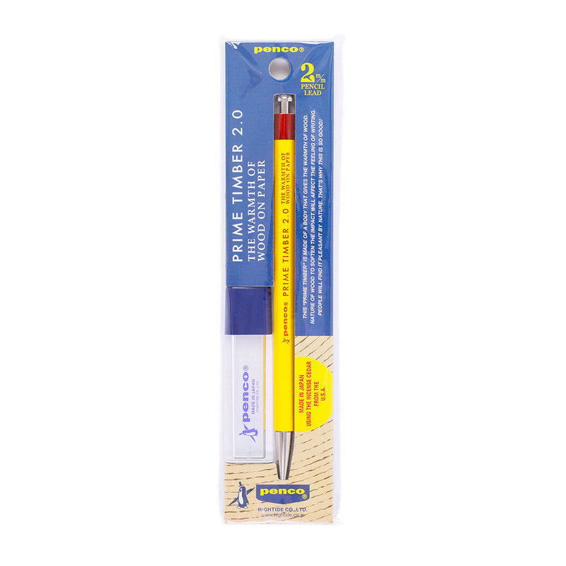 Penco Prime Timber Mechanical Pencil - Yellow