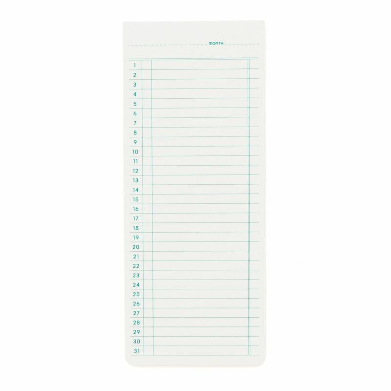 Penco Sticky Memo Pad Monthly - White