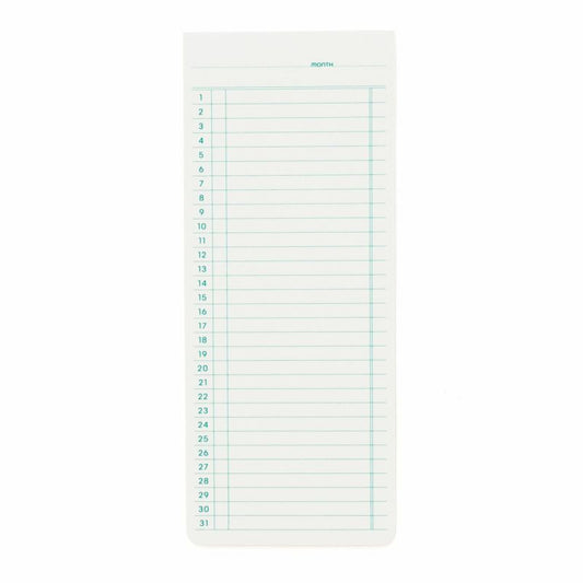 Penco Sticky Memo Pad Monthly - White