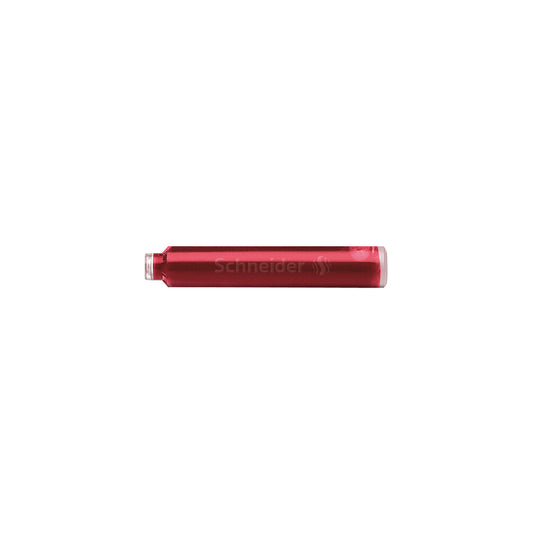 Schneider Fountain Pen Ink Cartridge - Red (6-Pack)