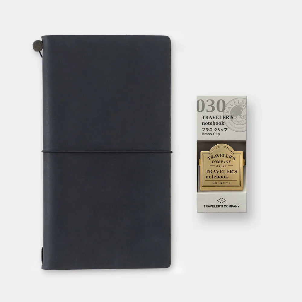 TRAVELER'S Notebook Brass Clip (030) TRC Logo